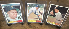 Topps 1961 MLB Baseball 3 Card Lot Burgess Stafford Landis #461 #213 #271