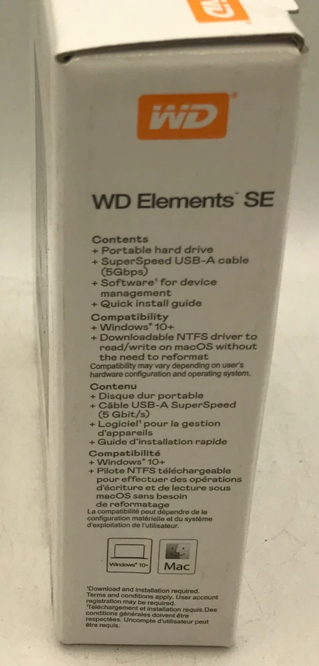 WD Elements SE Portable 4TB Hard Drive - Brand New - External Hard Disk Backup - image 3 of 3