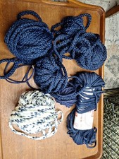 Braided Elegance cord 3-6 Mm Dark Blue Mix Of Sizes