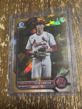 Pete Hansen /15 2022 Bowman Chrome 1st Refractor St Louis Cardinals Baseball