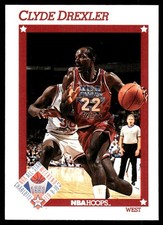 Clyde Drexler 1991-92 Hoops #262 Trail Blazers NBA READ FREE SHIP AutographDen