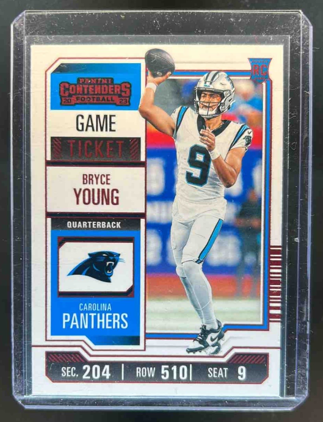 2023 Contenders Bryce Young Game Ticket Bronze Season RC #15 Panthers