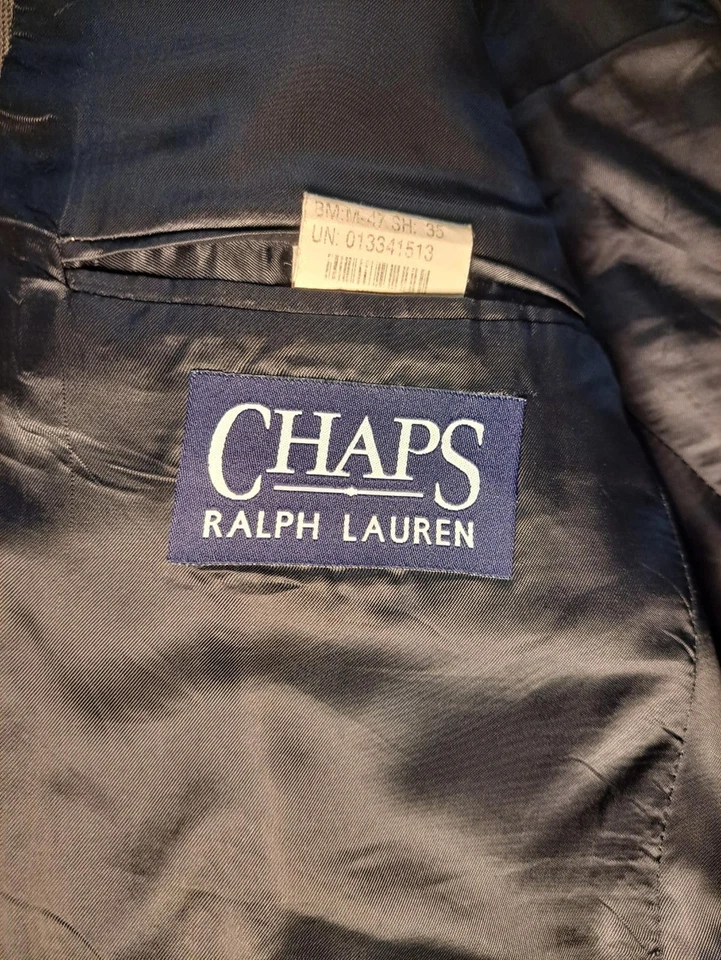 Traje Chaps Ralph Lauren 2 Piezas Para Hombre 42R Gris Lana Virgen Foto 2 de 4