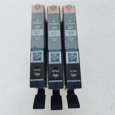 No Retail Box-3PK Canon 231 Gray 8.2ml Ink Cartridge CLI-231 GY 6678C001