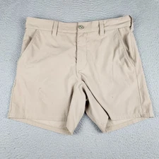 Huk Shorts Mens Medium Brown Tan Outdoors Fishing Hiking Trail Chino