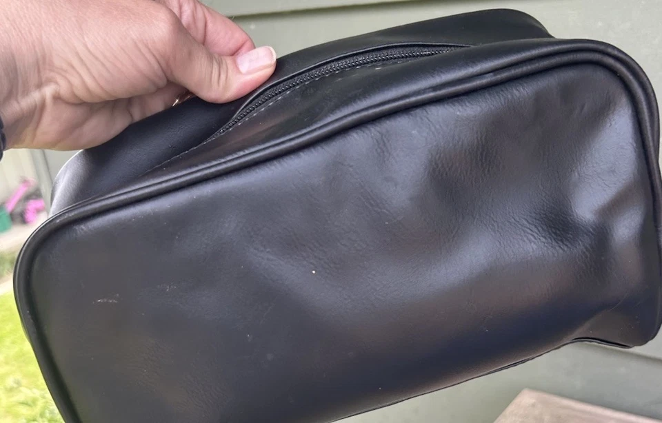 KENNETH COLE REACTION Hombres Negro Estuche de Viaje Afeitado Kit de Aseo Bolsa Bolsa Foto 4 de 4