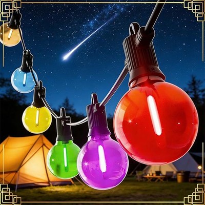 Lichterkette Außen Outdoor LEDStrom 15-90M Aussen Beleuchtung Garten Balkon Bunt
