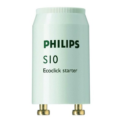 PHILIPS S10 Ecoclick Starter Leuchtstoffröhren 10 Stück 4-65W 10er Pack 1 Röhre