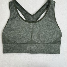 Victoria  s Secret PINK Green Sports Bra Size Medium