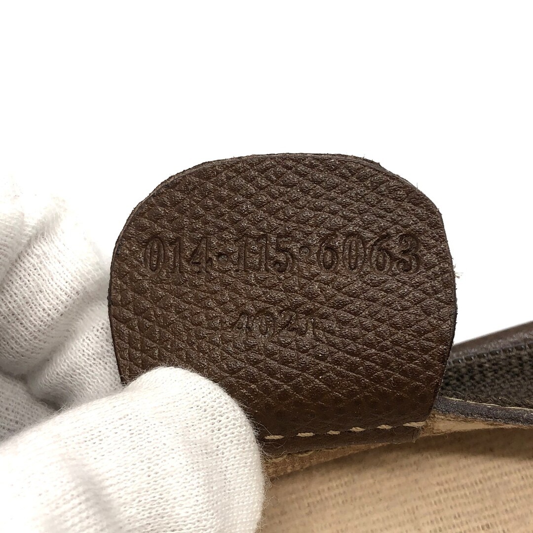 Old Gucci GG Supreme Canvas Leather Brown Clutch Second Bag Vintage 27x18x7cm thumbnail 8