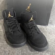 Nike Air Jordan Mars 270 GS Shoes Black Metallic Gold BQ6508-007 Sz 6Y