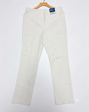 Old Navy Womens White Slim Flat Front Stretch...