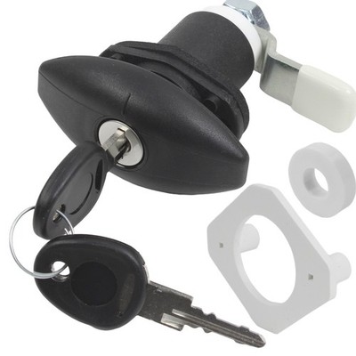 STS Push Lock Klappenschloss Ellipse kl. Wohnwagen Wohnmobil FAP HSC FF2 schwarz