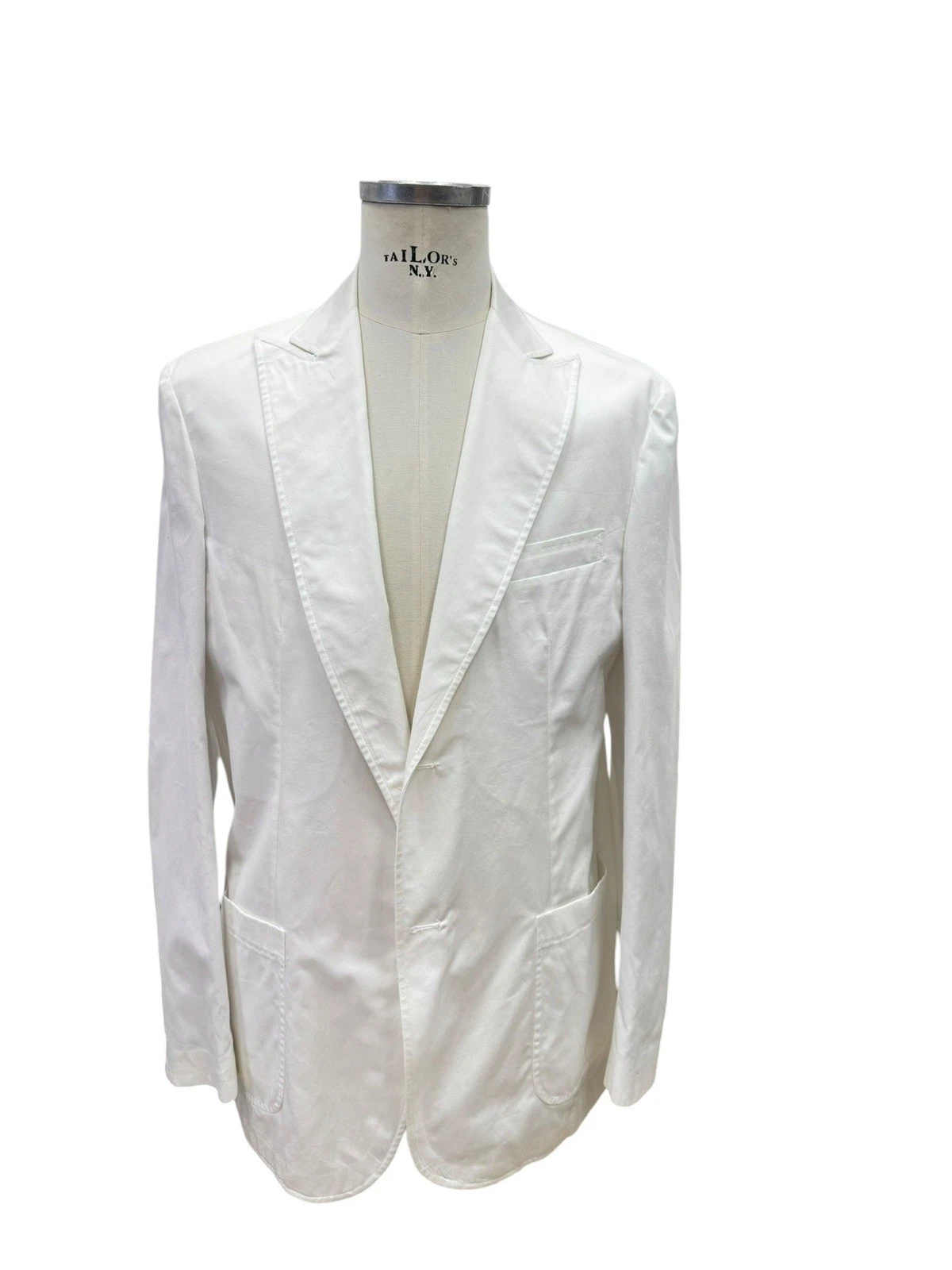 G. Inglese Jacket For Man Beige Pure Cotton Single Breasted With 2 buttons  image 1