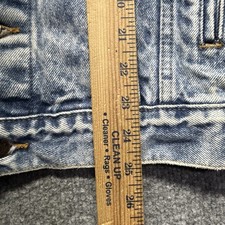 Vtg Levis Acid Wash 70507 0219 Denim Trucker Jean Jacket Sz LG 80's USA Made