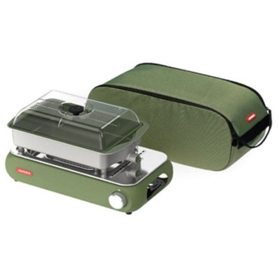 KOVEA Guibada CERAMIC 3Way Multi Stove Grill Olive Green mit Tasche Korea