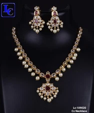 Indian Bollywood Bridal Party Wear Gold Plated Cz Jewelry Set Weding Women RM07