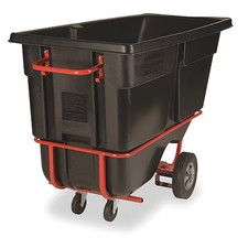Rubbermaid Commercial Fg131542bla Tilt Truck, Forkliftable, 1 Cu Yd, 1250 Lb