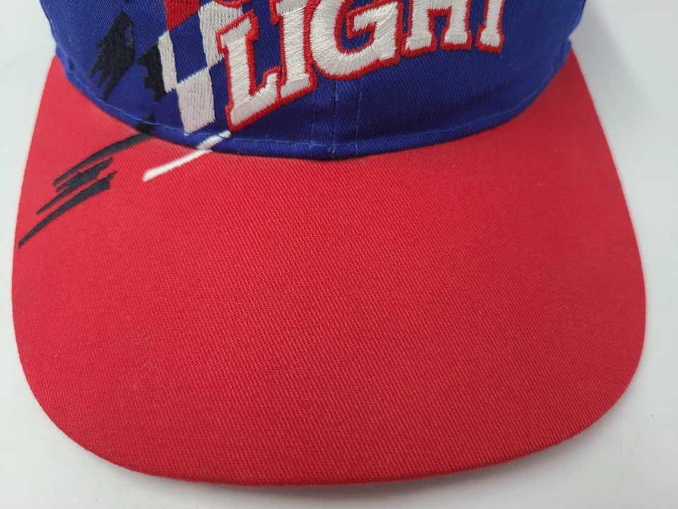 De colección Sterling Marlin Coors Light Race Day Snapback Gorra Gorra NASCAR Azul Rojo Foto 3 de 4