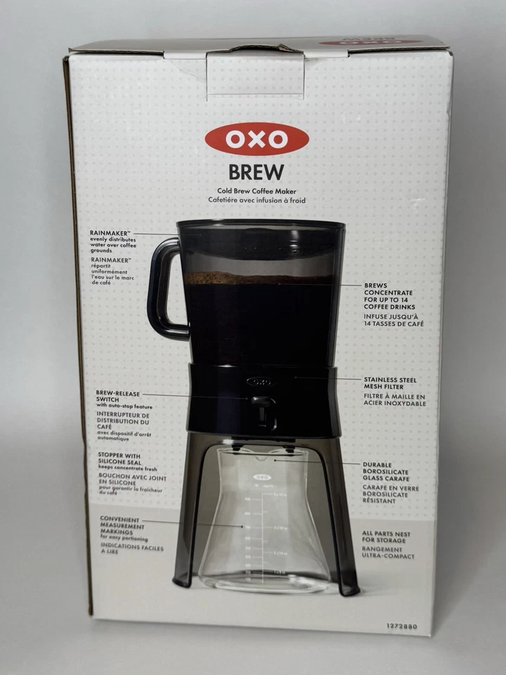 OXO Cold Brew Coffee Maker - Black | Brand New In Box - 1272880 32oz - Image 2 of 3