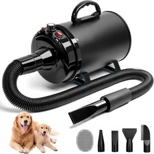 High Velocity Dog Hair Dryer 5.2HP/3800W Professional Dogs Blower Grooming Dryer