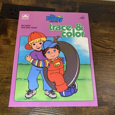 My Buddy A Real Pal Trace & Color Coloring Book - 1986 Golden Book - Unused