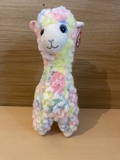 Classic Ty Lola The Llama Soft Plush Toy New With Tags Multi Colour Cuddly 