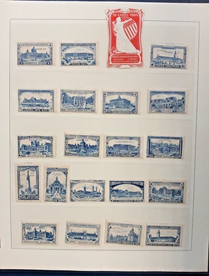 Olympia 1904 St. Louis Weltausstellung Posten mit 21 Vignetten - Bild 1 von 4