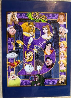 Disney WonderGround 2026 Beauty & The Beast Characters By Kenny Yamada 5x7