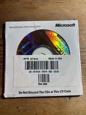 NEW SEALED Microsoft Office Basic Edition 2003 Installation CD Dell w/ Key
