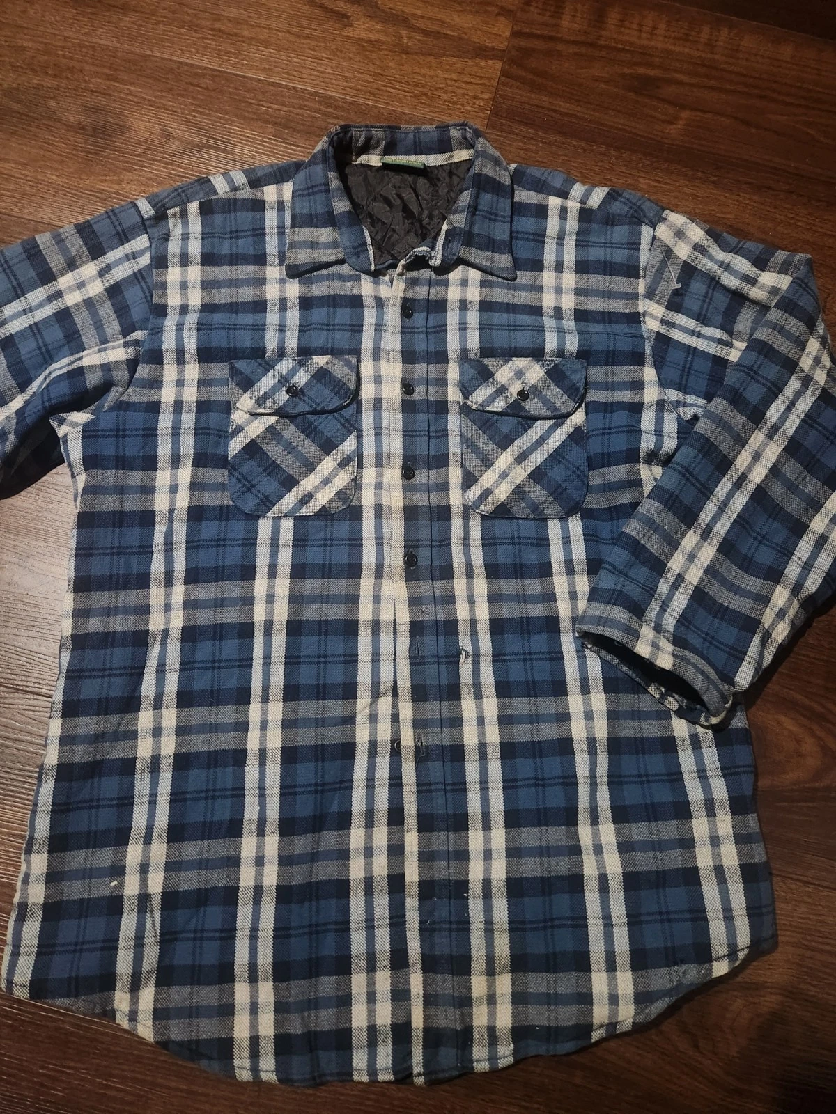 Cabela’s Men’s Plaid Shacket Button Up Shirt Jacket Size XL Outdoor Flannel