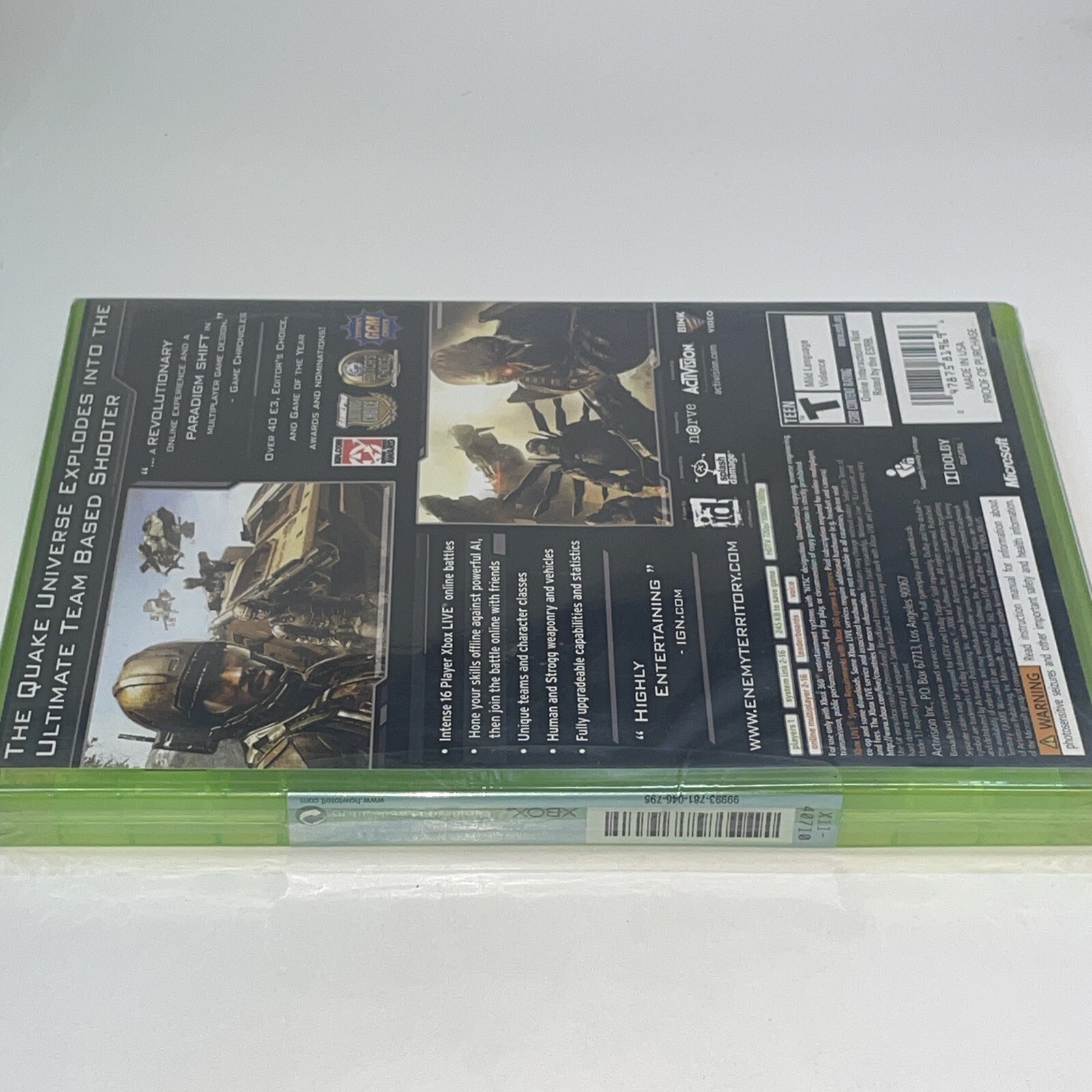 Jogo Enemy Territory Quake Wars - Xbox 360 Seminovo - SL Shop - A