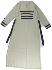 Ivory Beige Navy Muslim Girls Prayer Maxi Dress Abaya Hijab Can fit 12-14 years