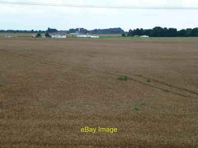 Photo 6x4 Airfield and wheatfield Crowland Lincolnshire A distant view of c2012