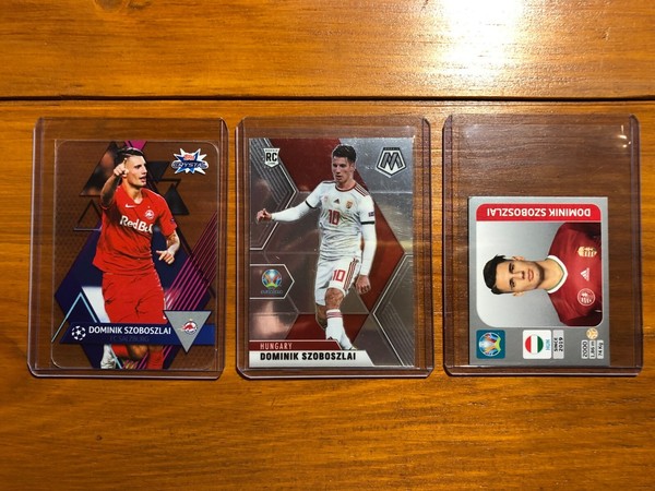 DOMINIK SZOBOSZLAI ROOKIE X3 TOPPS CRYSTAL + PANINI MOSAIC + EURO 2020 SWISS ED.