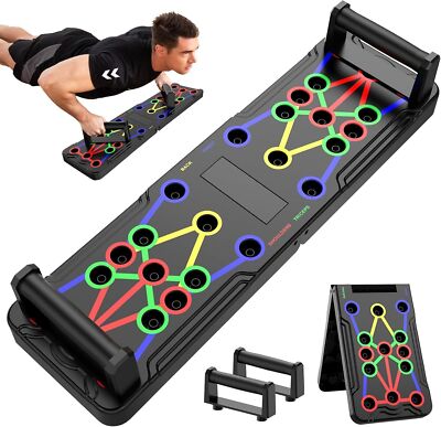 Multifunction Push Up Stands Board Gym Fitness Workout Exercise Training System