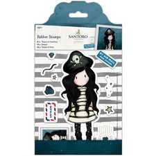 Gorjuss Girl SANTORO Cling Unmounted Rubber Stamp Set Collector GOR 907130 NEW