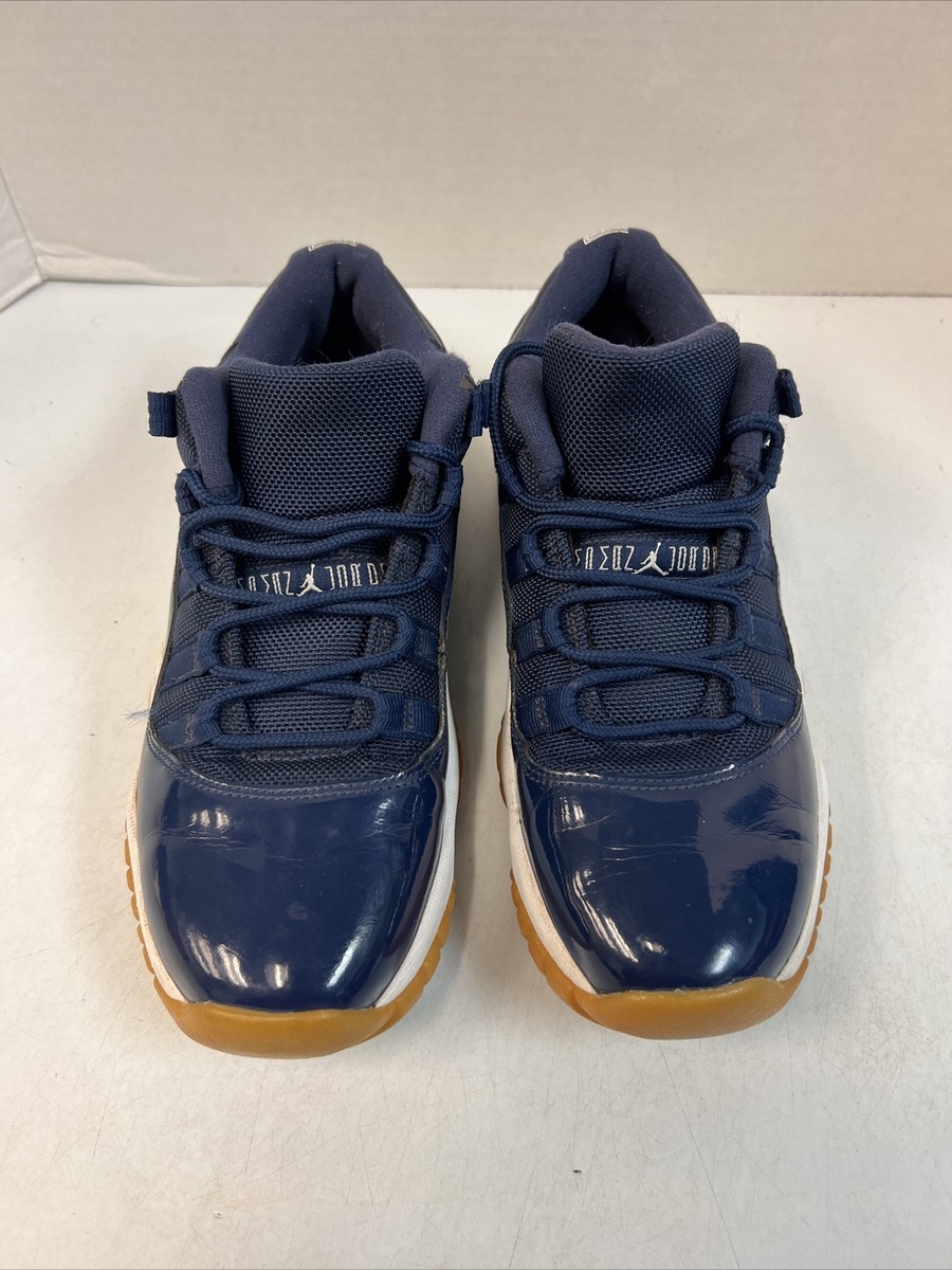 Nike Air Jordan 11 Low Retro Navy Gum Mens Size 8.5 2016 XI 528895- 105 A404 Air Jordan 11 Retro Low  main image 4