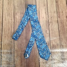 NEW Nordstrom Rack Tie Navy Paisley Print Mens Size Regular Polyester