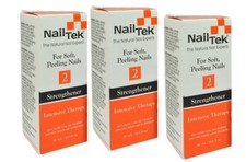 Nail Tek II Intensive Therapy Strengthener Soft Peeling Nails 0.5 oz 3 pcs - O