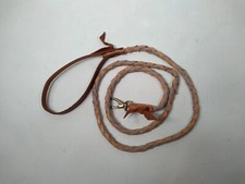 Dog Leash Braided LEATHER 5 ft Handmade in Colorado with Fine Leather G41
