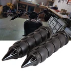 Motorcycle Black 7/8"  Handle Bar Hand Grips For Harley Davidson Street Glide