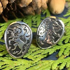 NEW PEWTER Lion and Unicorn of Scotland Cufflinks Scottish Celtic Groom Wedding