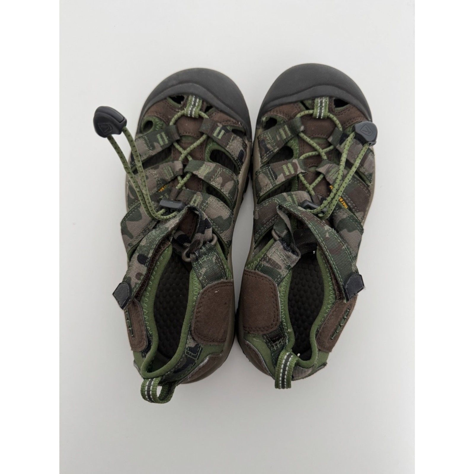 Scarpe da trekking Keen verde mimetico impermeabili antiscivolo taglia 3 bambini grandi