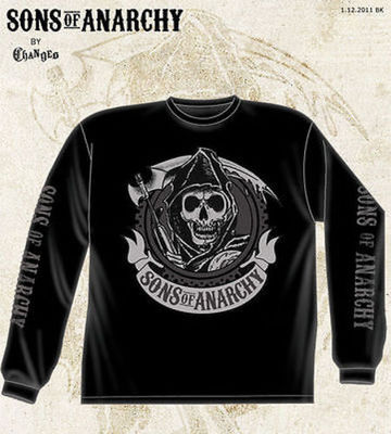Sons of Anarchy Soa Séquoia Faucheuse Motard Punk L/S Long Chemise