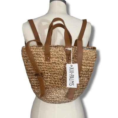 Xix Palms The Shorebreak Insulated Picnic Cooler Bag Handmade Jute Woven