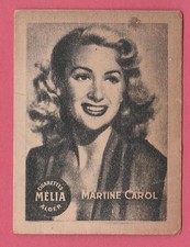 Cigarettes Melia Algeria Rare 1950s Film Star Tobacco Card - Martine Carol