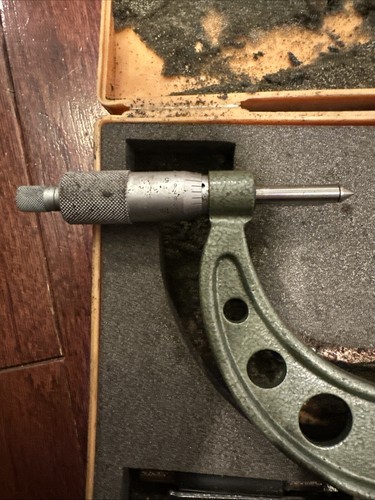 Mitutoyo Micrometer Screw Thread 3-4/.001" No. 126-140a 5 Anvils Wrench Standard - Picture 7 of 11