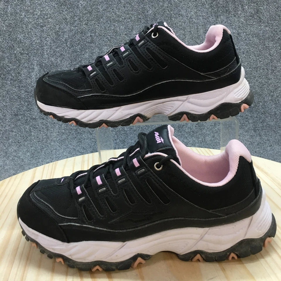 Avia Shoes Womens 9.5 Elevate Athletic Low Sneakers WMA120ES034 Black Fabric - Image 2 of 4