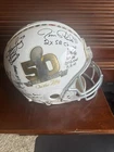 Oakland Raiders signed "On the 50" Super Bowl helmet w/Long, Allen, Guy